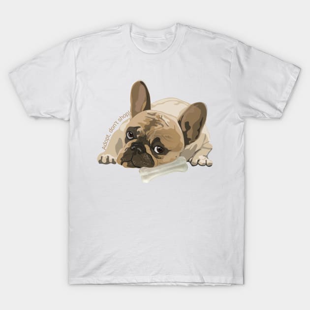 ADOPT, DON'T SHOP / PUG / DOG/ PET T-Shirt by AlGenius